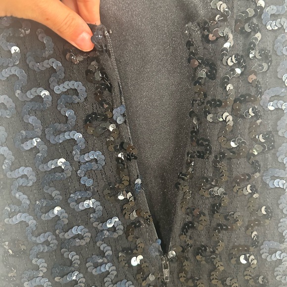 Vintage Beaded Flapper Style Backless Dress Sequins Beaded Women’s Size Large - Picture 9 of 9